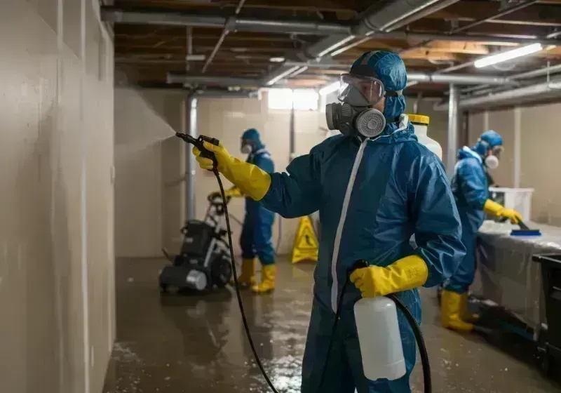 Basement Sanitization and Antimicrobial Treatment process in Tujunga, CA